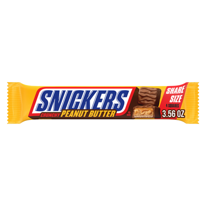 SNICKERS Peanut Butter Squared 4 To Go Candy Bar, 3.56 oz