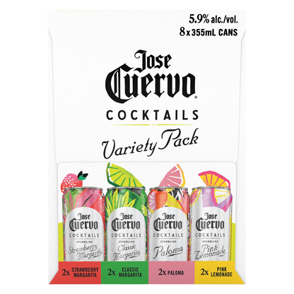 Jose Cuervo Sparkling Cocktail Variety Pack 8pk 12oz Can