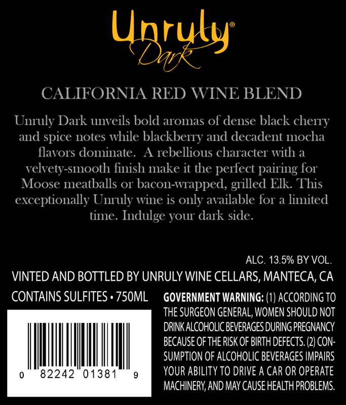 Unruly Dark Red 750ml – BevMo!