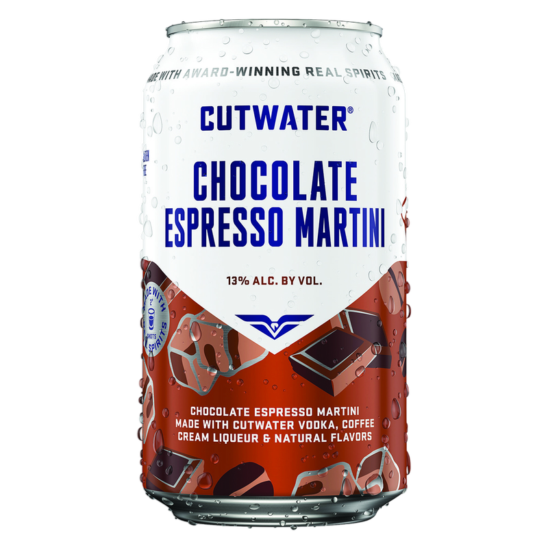 Cutwater Chocolate Espresso Martini 4pk 12oz Can 13% ABV