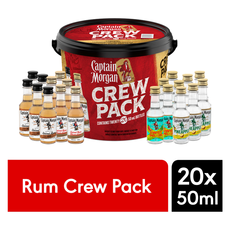 Captain Morgan Party Bucket 20pk 50ml