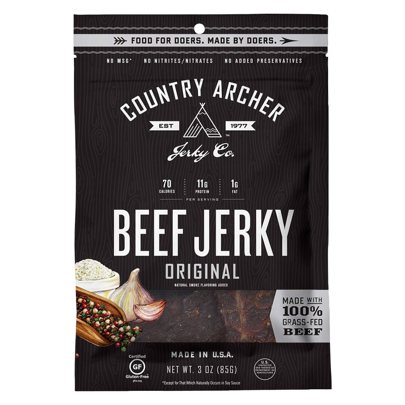 Country Archer Original Beef Jerky 3oz