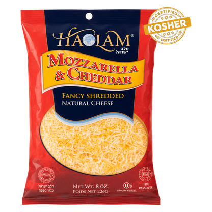 Haolam Mozzarella & Cheddar Cheese Blend 8oz