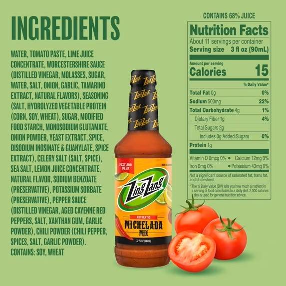 Zing Zang Michelada 32oz Btl
