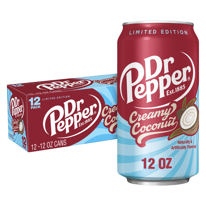 Dr Pepper Creamy Coconut 12pk 12oz Can