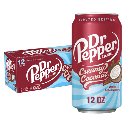 Dr Pepper Creamy Coconut 12pk 12oz Can
