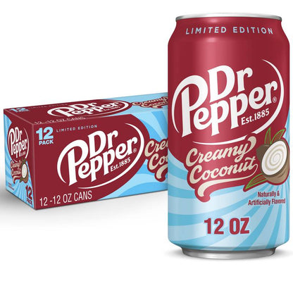 Dr Pepper Creamy Coconut 12pk 12oz Can