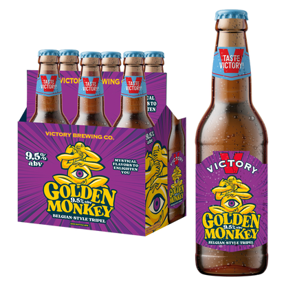 Victory Golden Monkey 6pk 12oz Btl 9.5% ABV - Victory – BevMo!