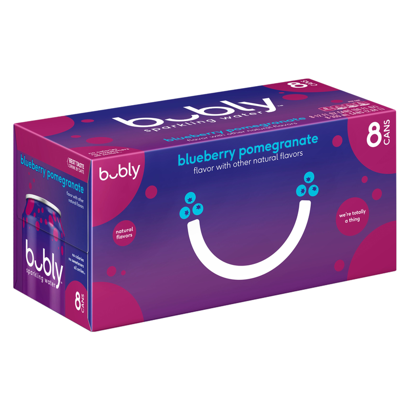 Bubly Blueberry Pomegranate 8pk 12oz Can - bubly – BevMo!