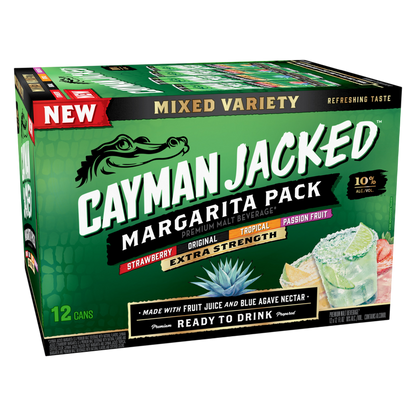Cayman Jack Jacked Margarita Variety Pack 12pk 12oz Can