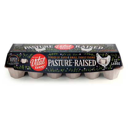 Vital Farms Pasture-Raised Grade-A Large Eggs - 12ct