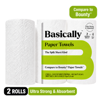 Basically 2ct DOUBLE Roll Paper Towels
