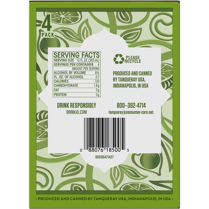 Tanqueray Rangpur Lime Gin & Soda 4pk 12oz Cans 6% ABV