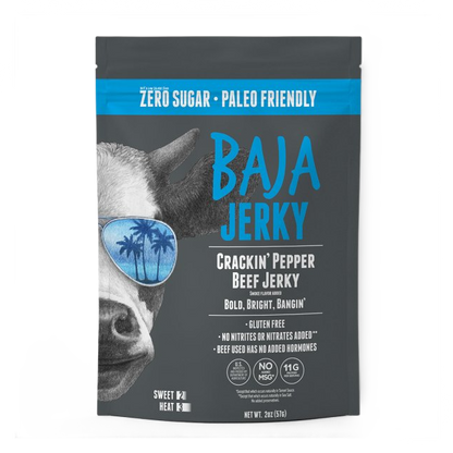 Baja Jerky Crackin' Pepper Beef Jerky 2oz