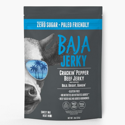 Baja Jerky Crackin' Pepper Beef Jerky 2oz