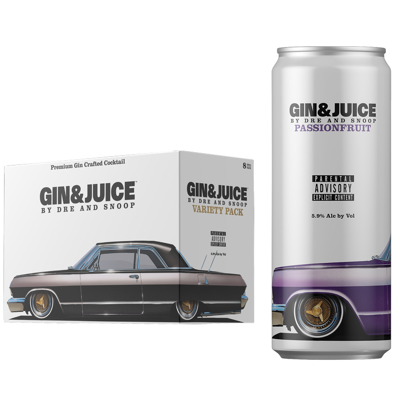 GIN & JUICE By Dre and Snoop Variety 8pk 12oz 5.9% ABV