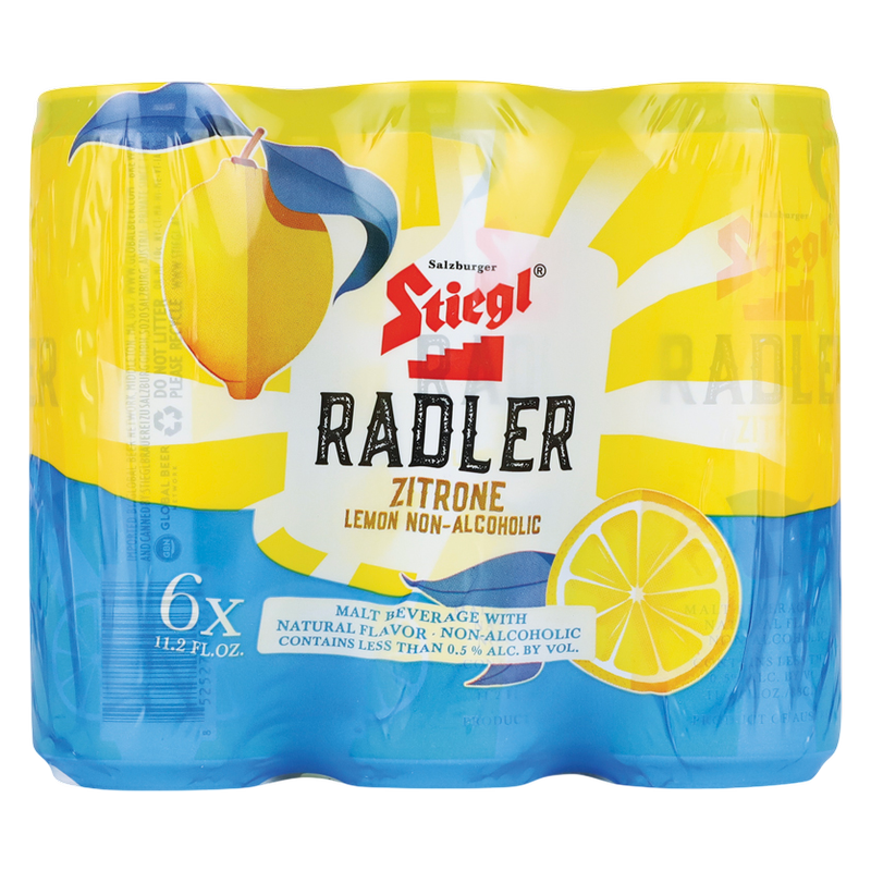 Stiegl Lemon Radler Non-Alcoholic 6pk 12oz Can 0% ABV