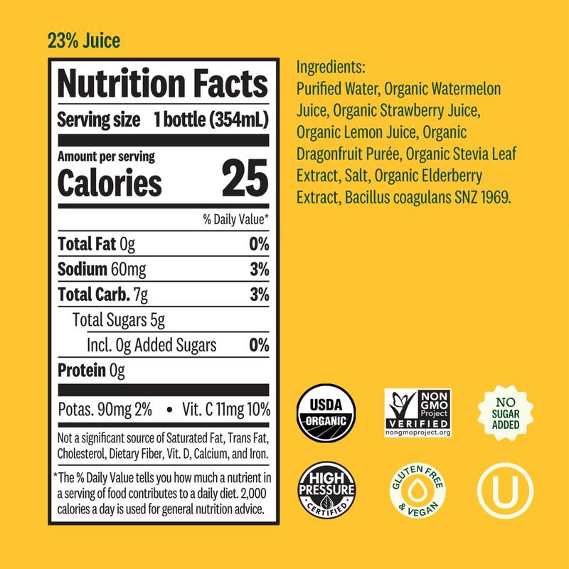Suja Organic Watermelon Love 12oz