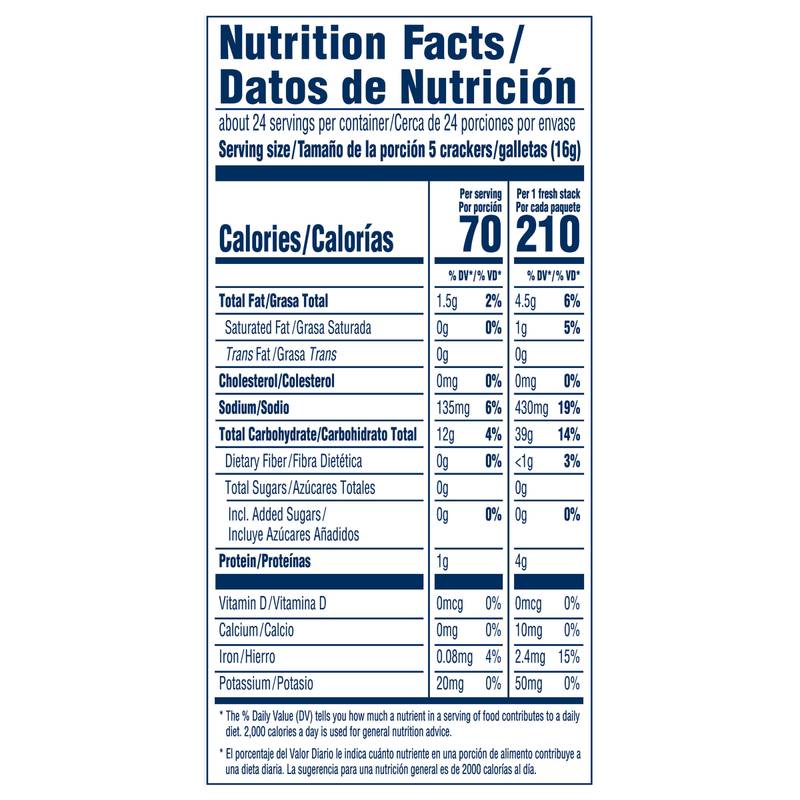 Premium Fresh Stacks Original Saltine Crackers, Travel Snacks, 13.6 oz