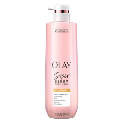 Olay Super Serum Body Wash for Extra Dry Skin, 18.5 fl oz