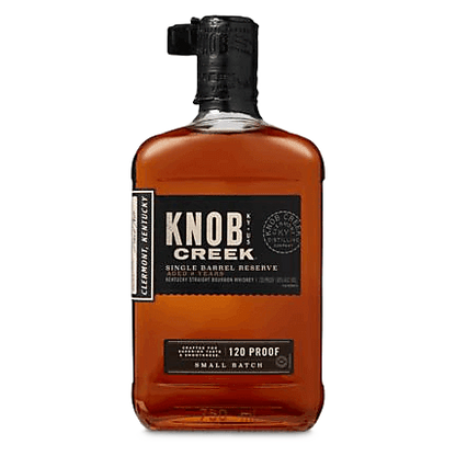 Knob Creek Single Barrel Bourbon Whiskey 750ml (120 Proof) - Knob