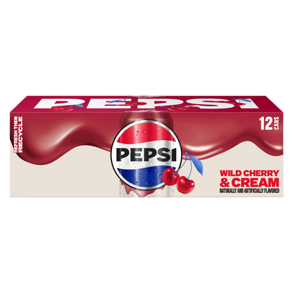 Pepsi Wild Cherries and Cream 12pk 12oz Can