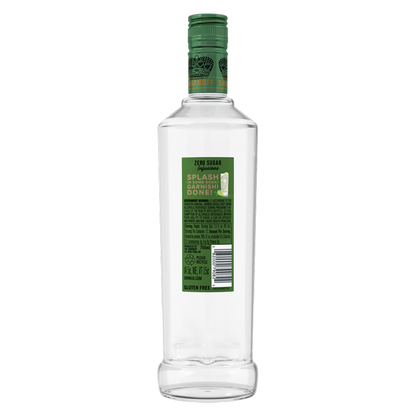 Smirnoff Zero Sugar Infusions Cucumber & Lime (Vodka Infused with Natural Flavors & Essence of Real Botanicals), 750 mL (60 Proof)