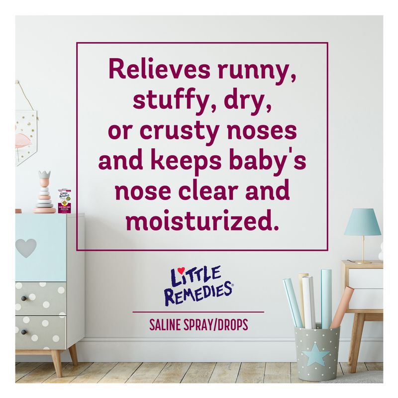 Little Remedies Saline Spray & Drops 0.5oz