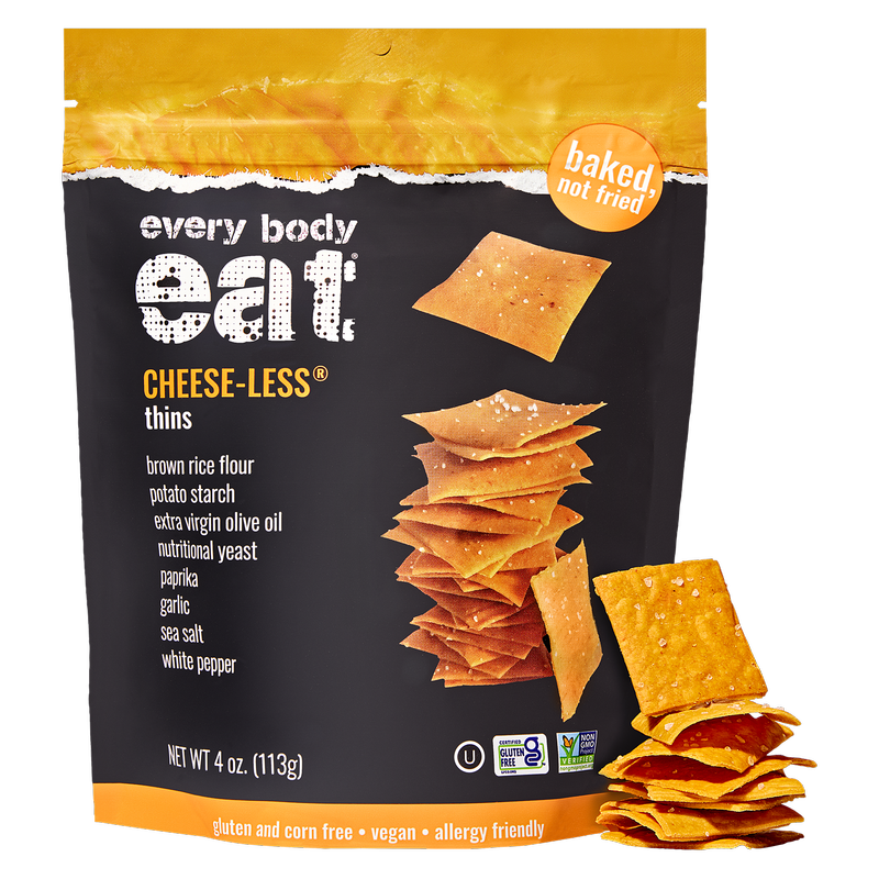 Every Body Eat® CHEESE-LESS Snack Thins 4oz Bag