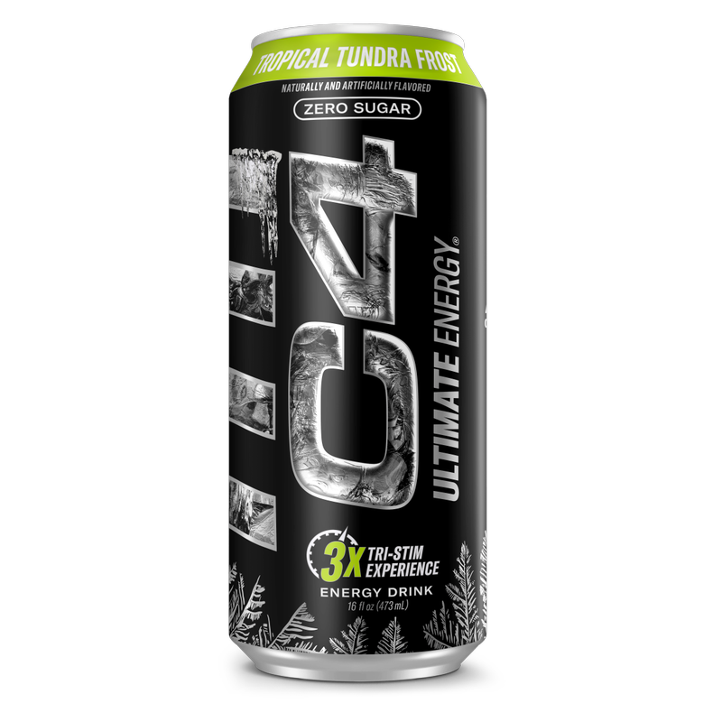 C4 Ultimate Energy Zero Sugar Tropical Tundra Frost 16oz Can