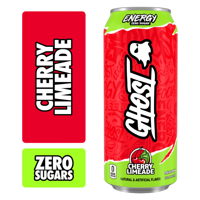 GHOST Energy Cherry Limeade 16oz Can