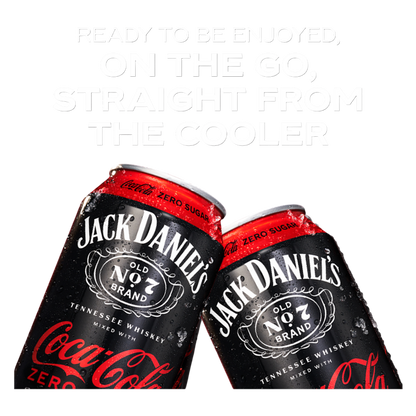 Jack Daniel's & Coca-Cola Zero 4pk 355ml Can 5% ABV