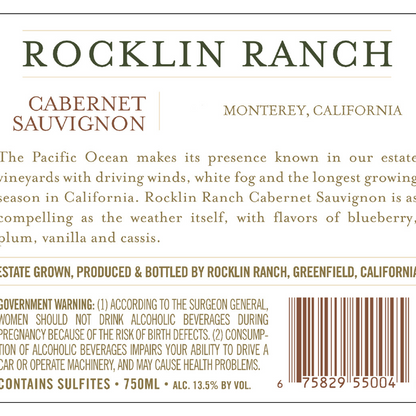 Rocklin Ranch Cabernet Sauvignon 750ml
