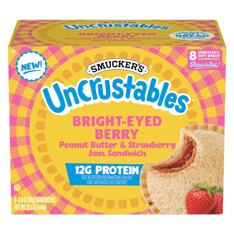 Smucker's Protein Uncrustables Bright Eyed Berry 8ct