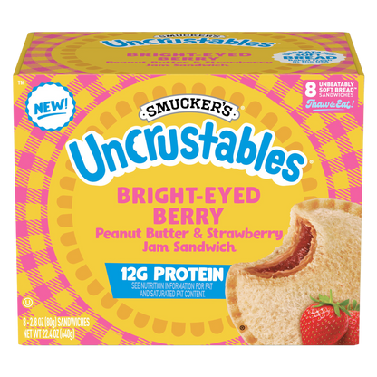 Smucker's Protein Uncrustables Bright Eyed Berry 8ct