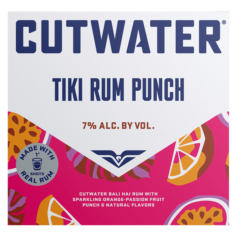 Cutwater Tiki Rum Punch 4pk 200ml