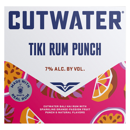 Cutwater Tiki Rum Punch 4pk 200ml
