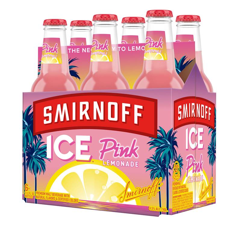 Smirnoff Ice Pink Lemonade 6pk 11.2oz Btl