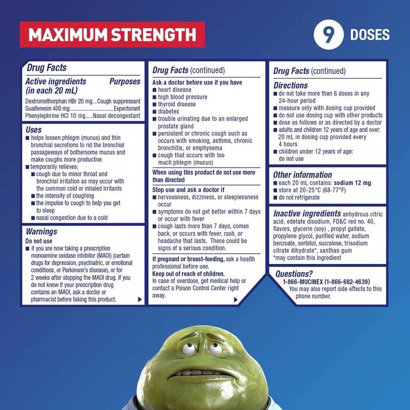 Mucinex Max Strength Severe Congestion & Cough Liquid Medicine, 6oz