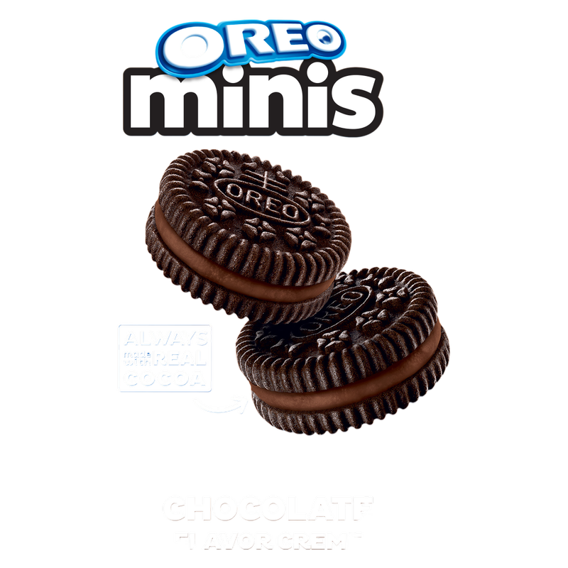 Oreo Minis Chocolate Creme Sandwich Cookies, 8oz
