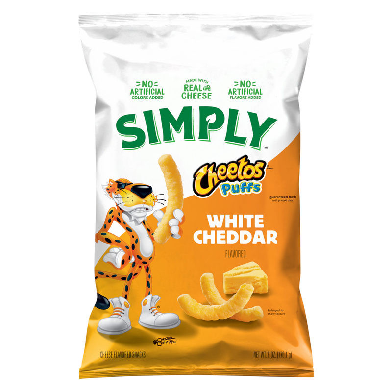 Simply Cheetos Puffs Organic White Cheddar 6oz 