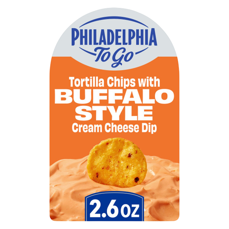 Philadelphia To Go Tortilla Chips with Buffalo Style Cream Cheese Dip 2.64oz