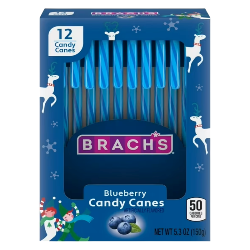 Brach's Blueberry Candy Canes, 5.3oz