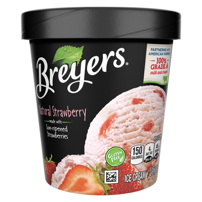 Breyers Natural Strawberry Ice Cream 16oz