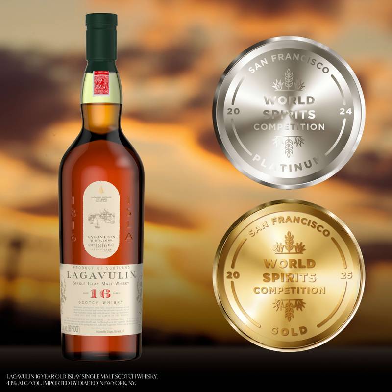 Lagavulin 16 Year Old Islay Single Malt Scotch Whisky, 750 mL (86