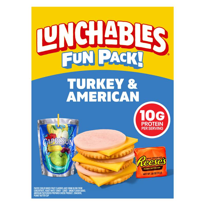 Lunchables Turkey & American Cheese Lunch Combinations with Capri Sun - 8.9oz