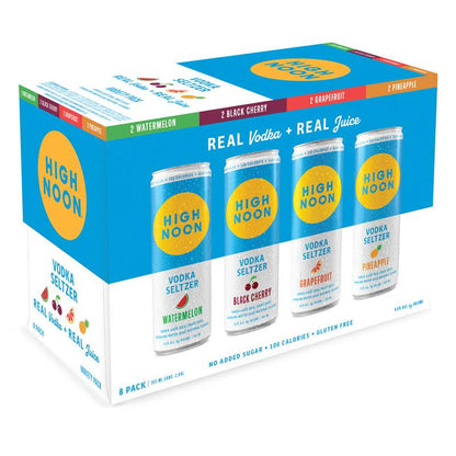 High Noon Vodka Hard Seltzer Variety 8pk 12oz Cans 4.5% ABV