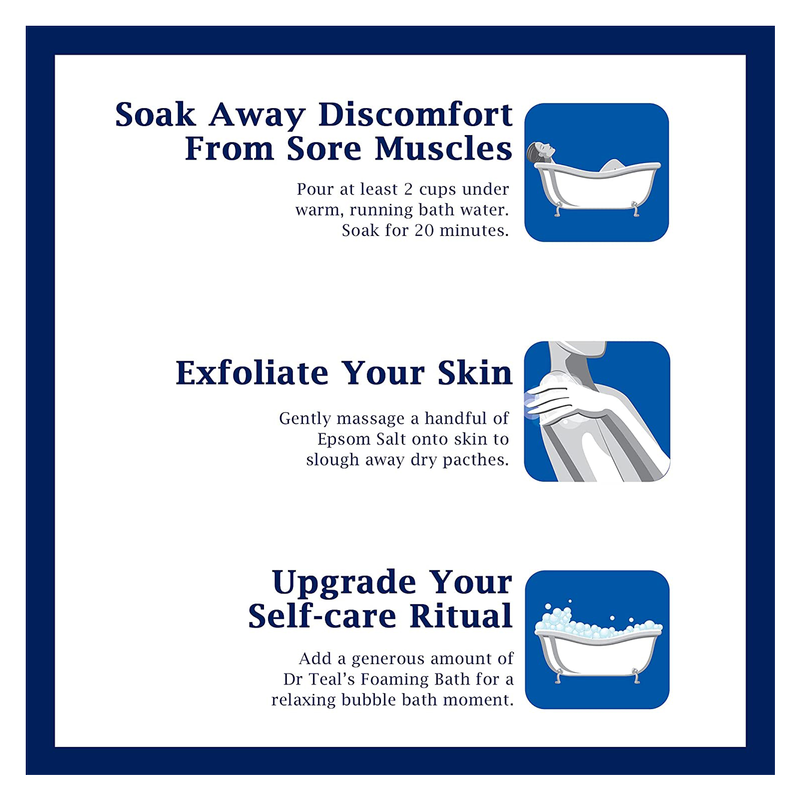 Dr Teal's Pure Epsom Salt Soothe & Sleep Lavender Soaking Solution 3lbs