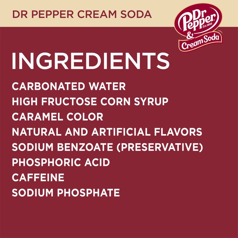 Dr Pepper & Cream Soda 12pk 12oz Can