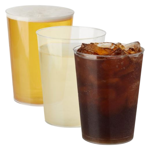 Clear Plastic Disposable Cups, 10 oz, 50ct